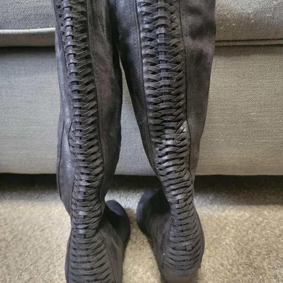 Fergalicious Black Heeled Boots - Picture 2 of 11